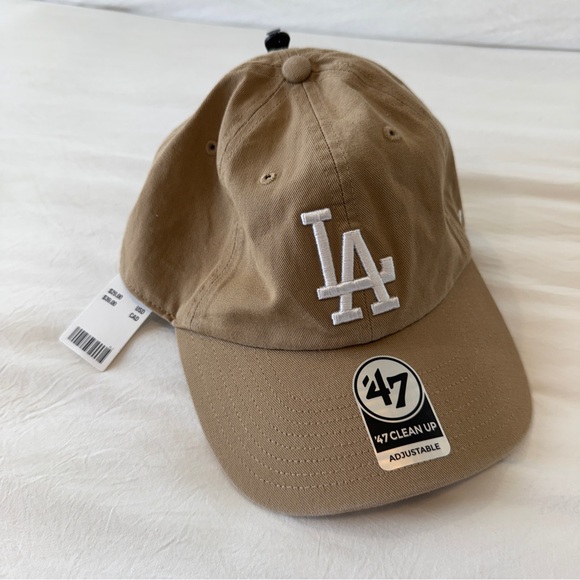 NWT women’s Tan baseball Hat ‘47 Brand Tan LA Cap - Picture 5 of 10